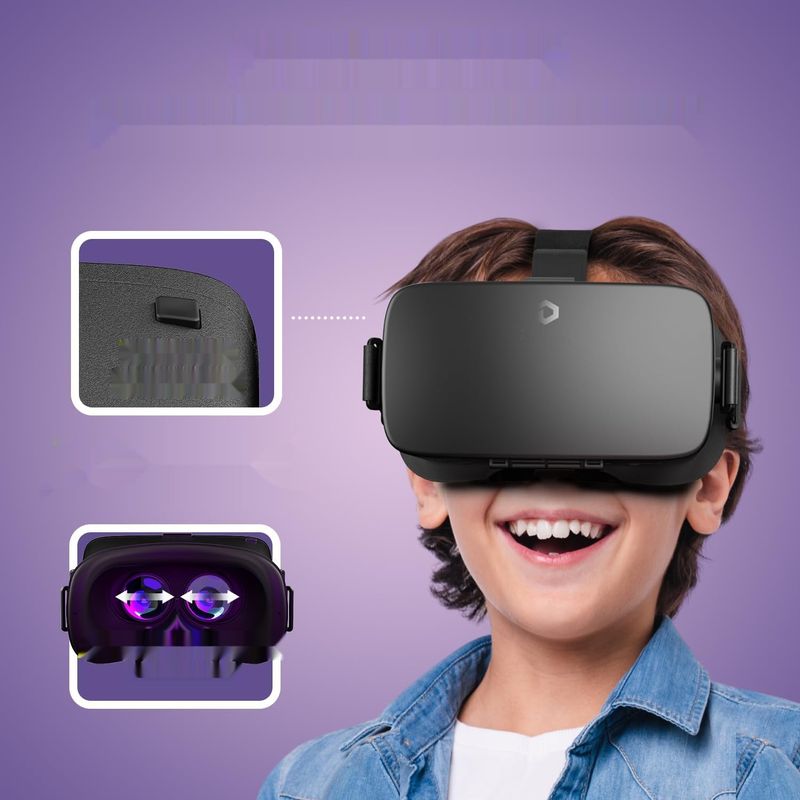 OKULARY VR DESTEK V5 SINGLE CZARNE 4,7- 6&quot; CZARNE ANTYREFLEKSYJNE