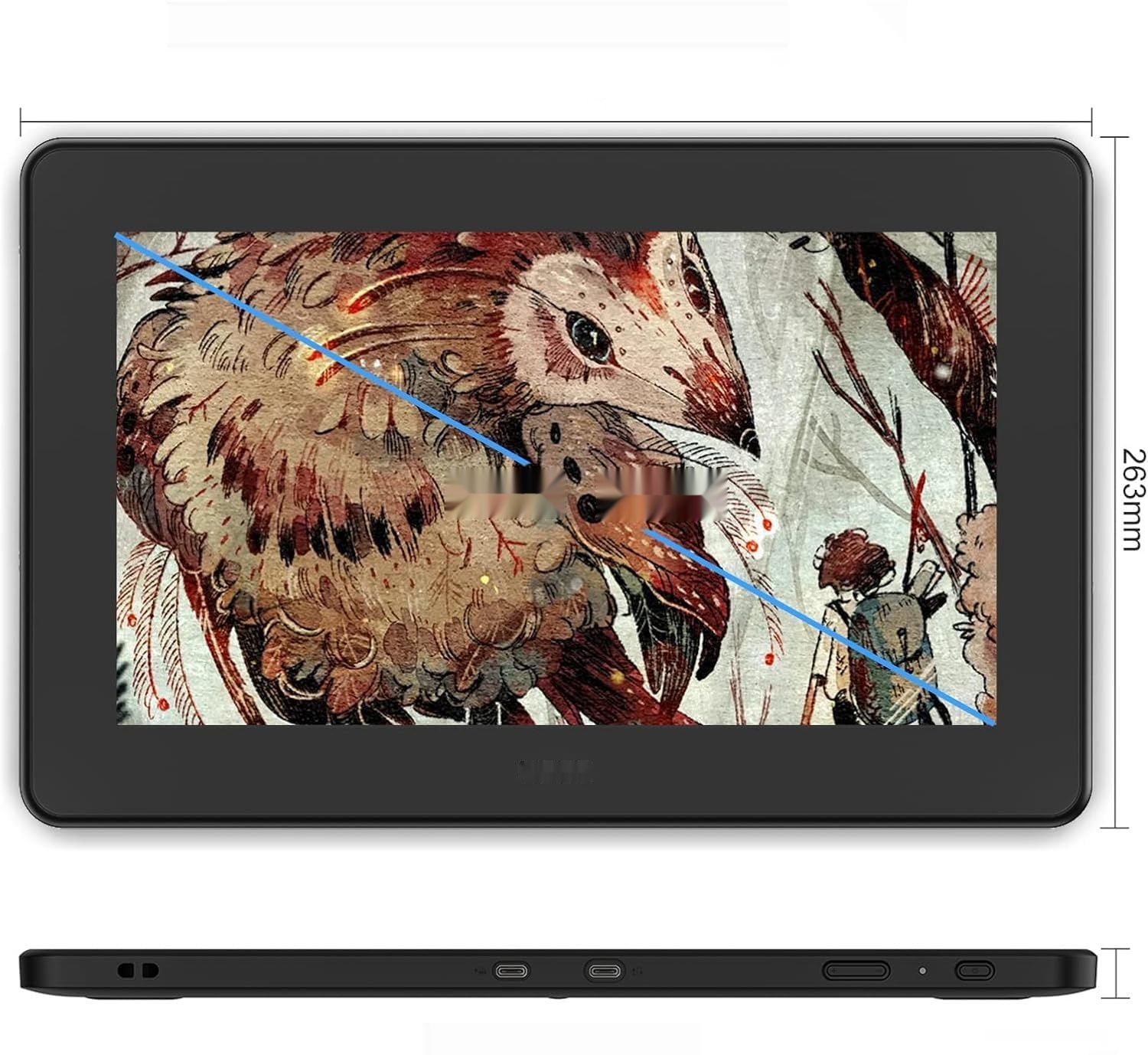 UGEE U1600 Tablet, 15.4&quot; Full HD (1920x1080) - Windows/Mac/Android/Linux/OSU