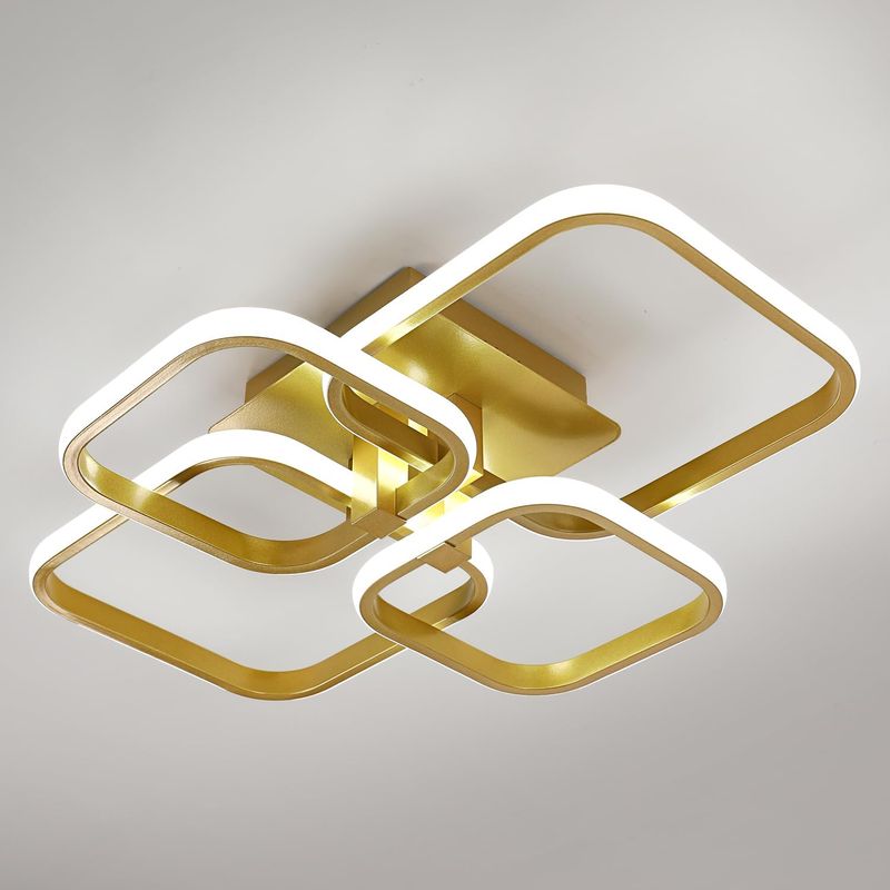 Comely LED lampa sufitowa, 4 żarówki, 48 W, 5400 LM, 3000 K ciepła biel