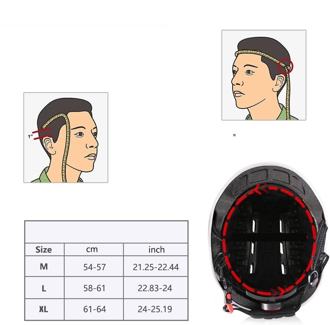 Kask rowerowy z LED CE-Certyfikaty dla dorosłych E-Scooter BMX