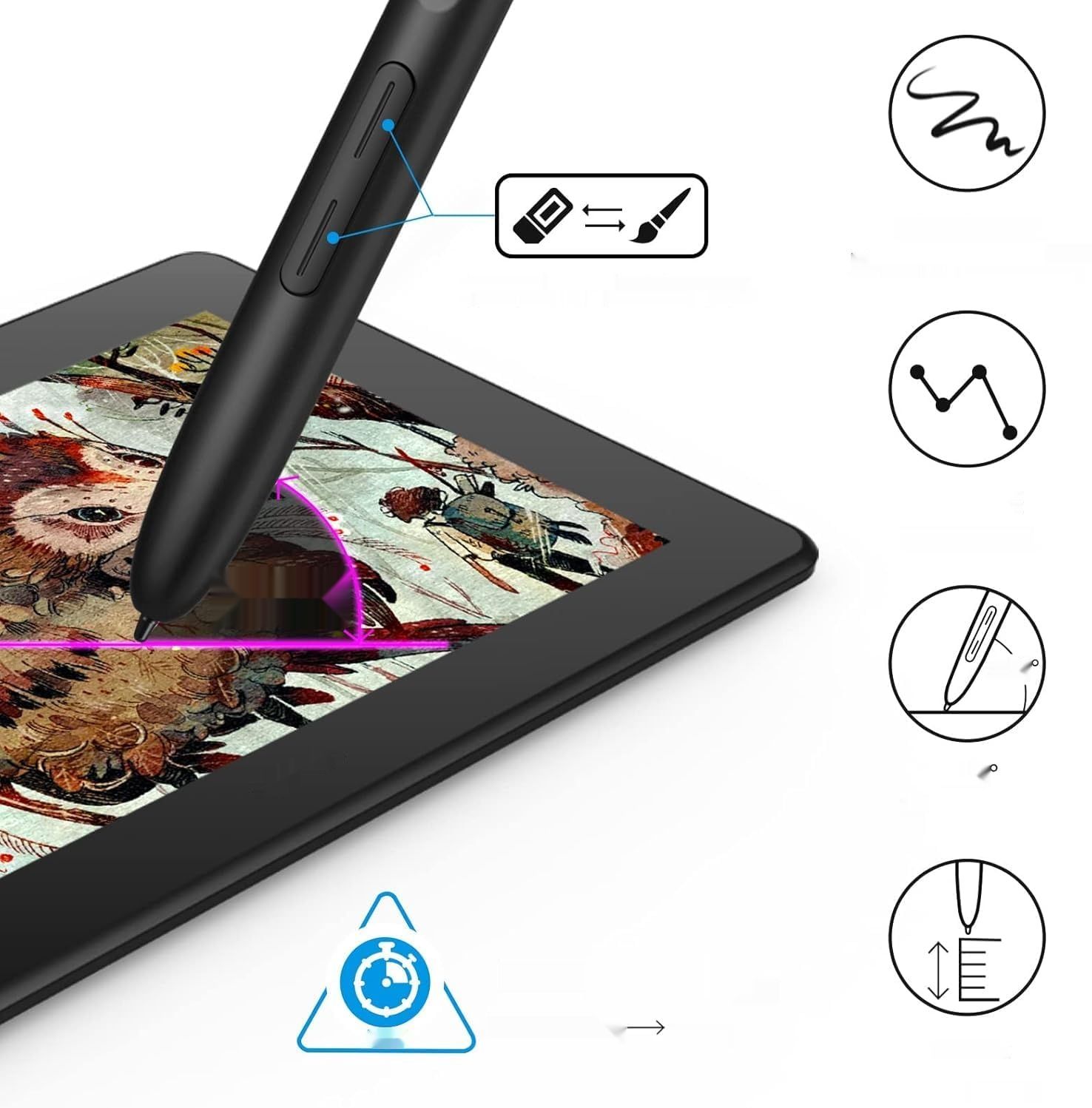 UGEE U1600 Tablet, 15.4&quot; Full HD (1920x1080) - Windows/Mac/Android/Linux/OSU