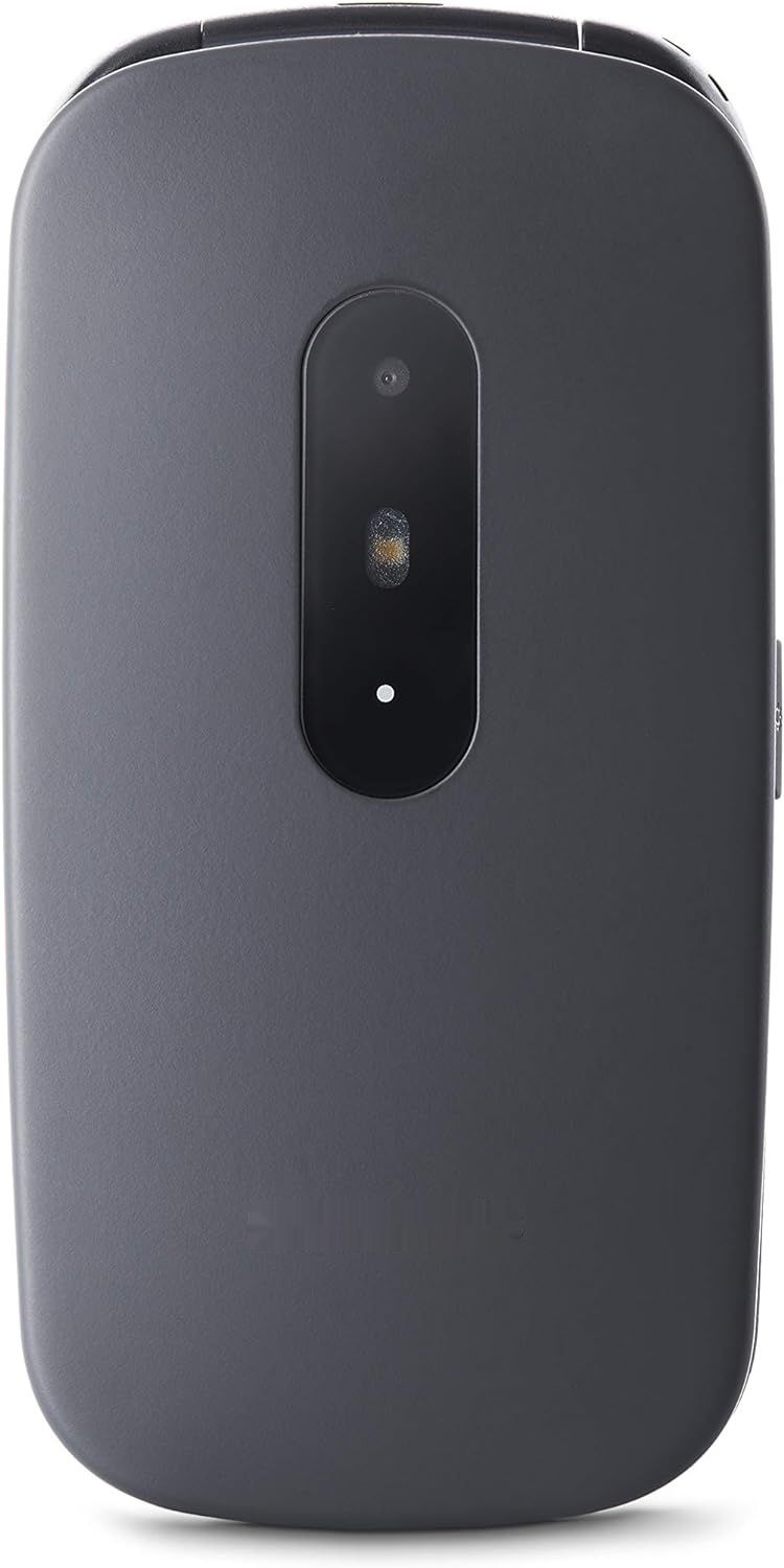 Panasonic KX-TU446EXG telefon seniorów z przyciskiem SOS, odporny, składany.