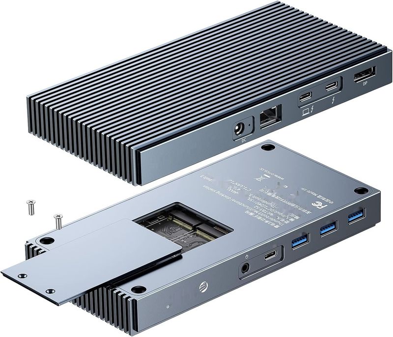 Thunderbolt 3 Dock 9-w-1 ORICO Stacja dokująca USB C 40Gbps, 8K@60Hz.