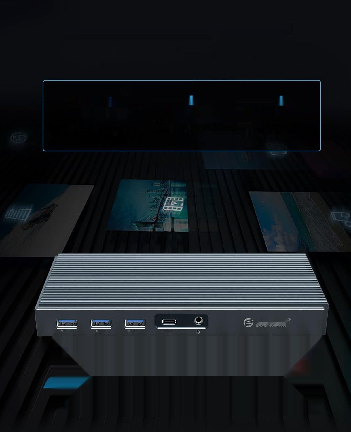 Thunderbolt 3 Dock 9-w-1 ORICO Stacja dokująca USB C 40Gbps, 8K@60Hz.