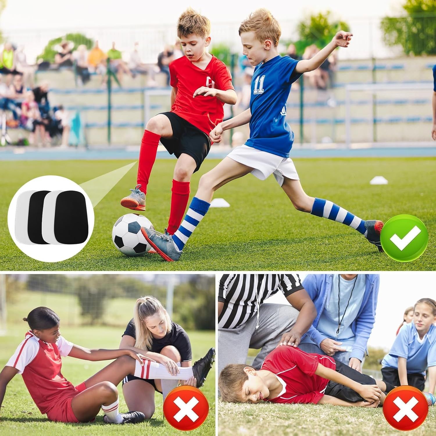 Ochraniacze piszczeli Shin Guard dla chłopców i dziewcząt, redukcja urazów
