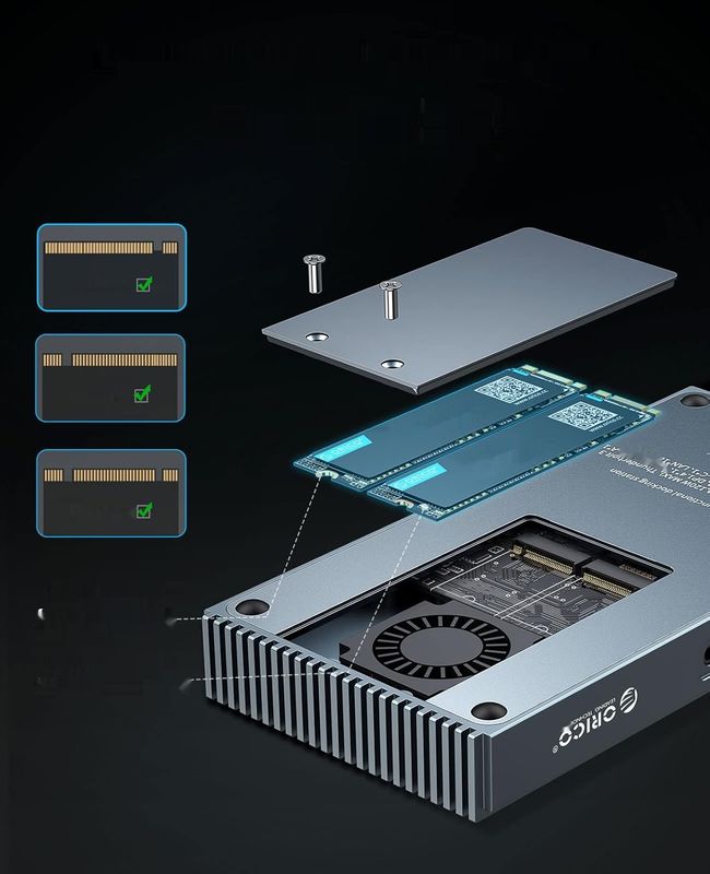 Thunderbolt 3 Dock 9-w-1 ORICO Stacja dokująca USB C 40Gbps, 8K@60Hz.