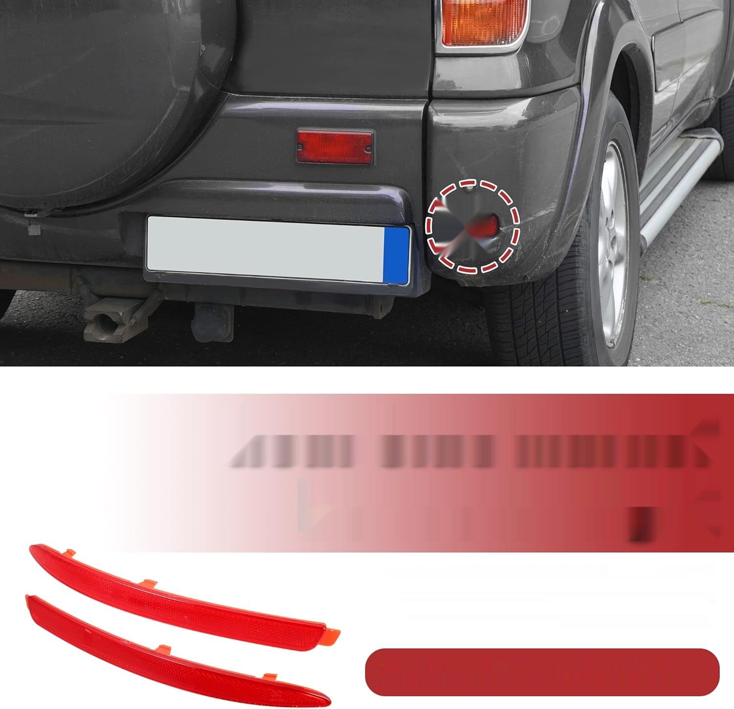 ABSOPRO 1 tylnego zderzaka boczny odblask 1Z0945105 1Z0945106