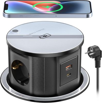 Gniazdo Ohuo USB C 15W: trójfazowe, ładowanie bezprzewodowe, USB, 120 mm.