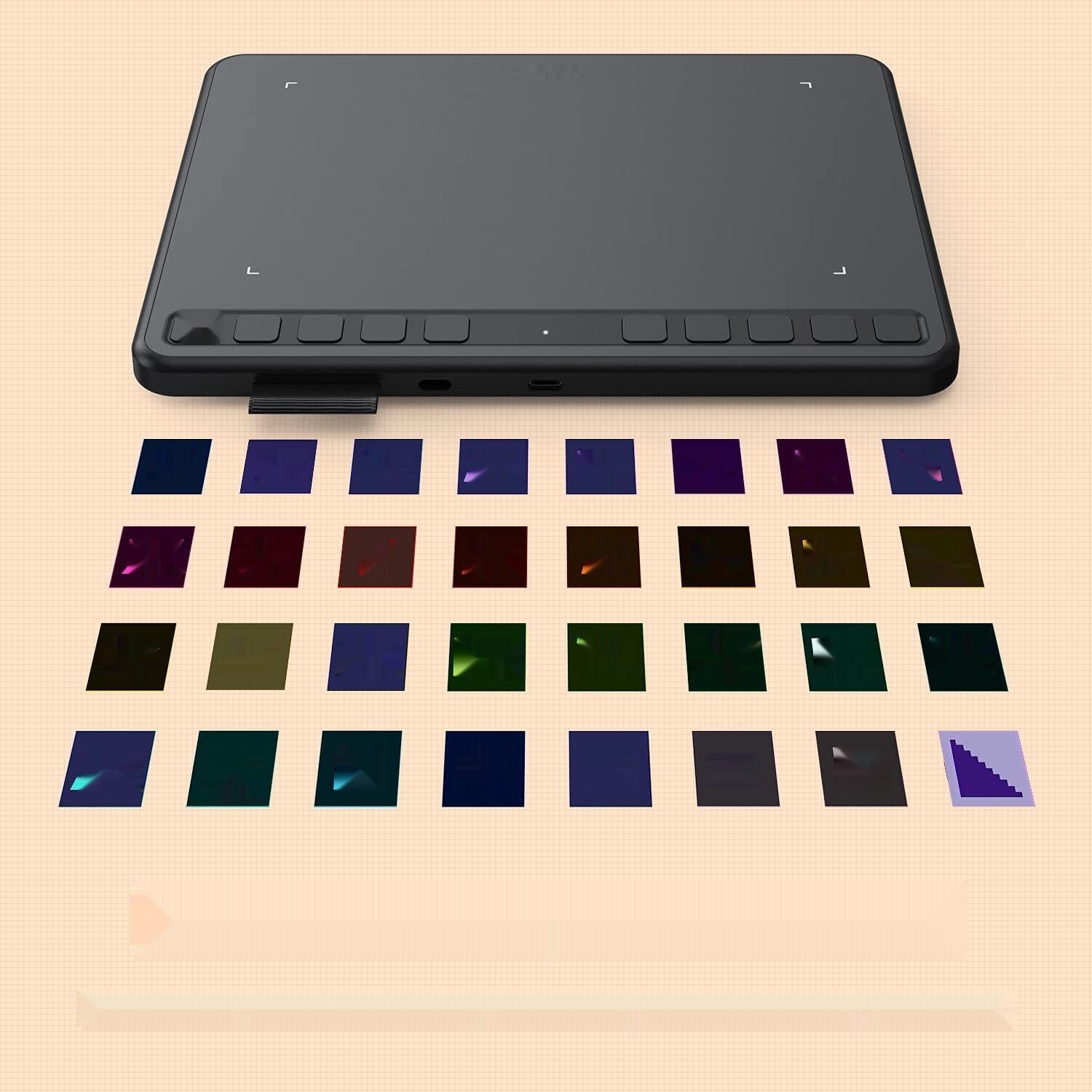 UGEE S640 tablet graficzny kompatybilny z Windows Mac Linux.