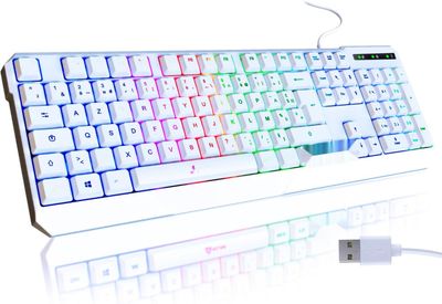 KLIM Chroma AZERTY Francuski Układ Klawiatura Gamingowa