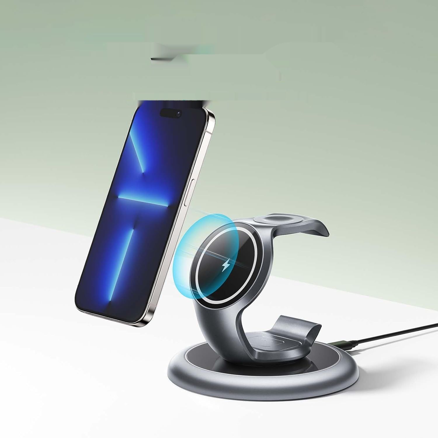 EXW 3 w 1 Stacja ładująca dla iPhone 12-16, Apple Watch 2-9/Ultra, AirPods