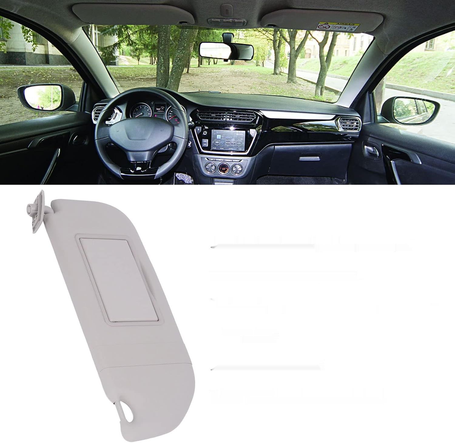 Osłona przeciwsłoneczna 98038432DS ABS dla 301 C3 Parasole/osłony
