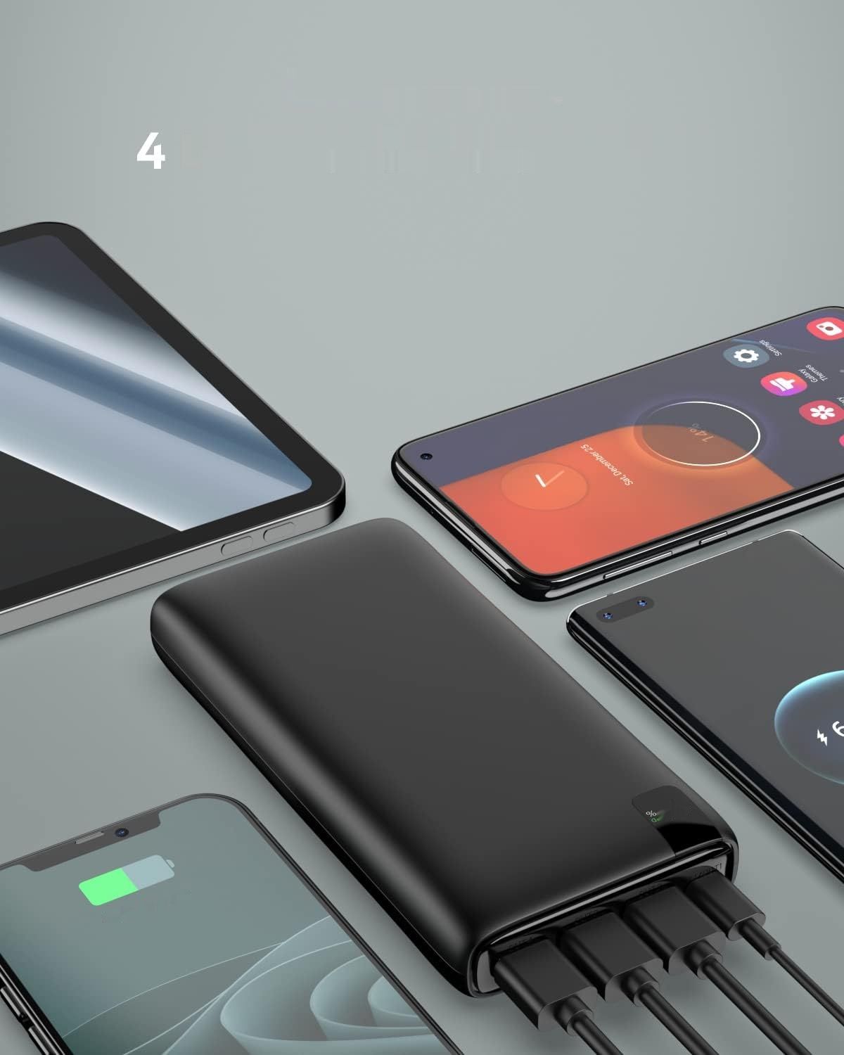 A Addtop Power Bank 26800 mAh, 22,5 W, USB-C, PD 20 W, 4 Porty.