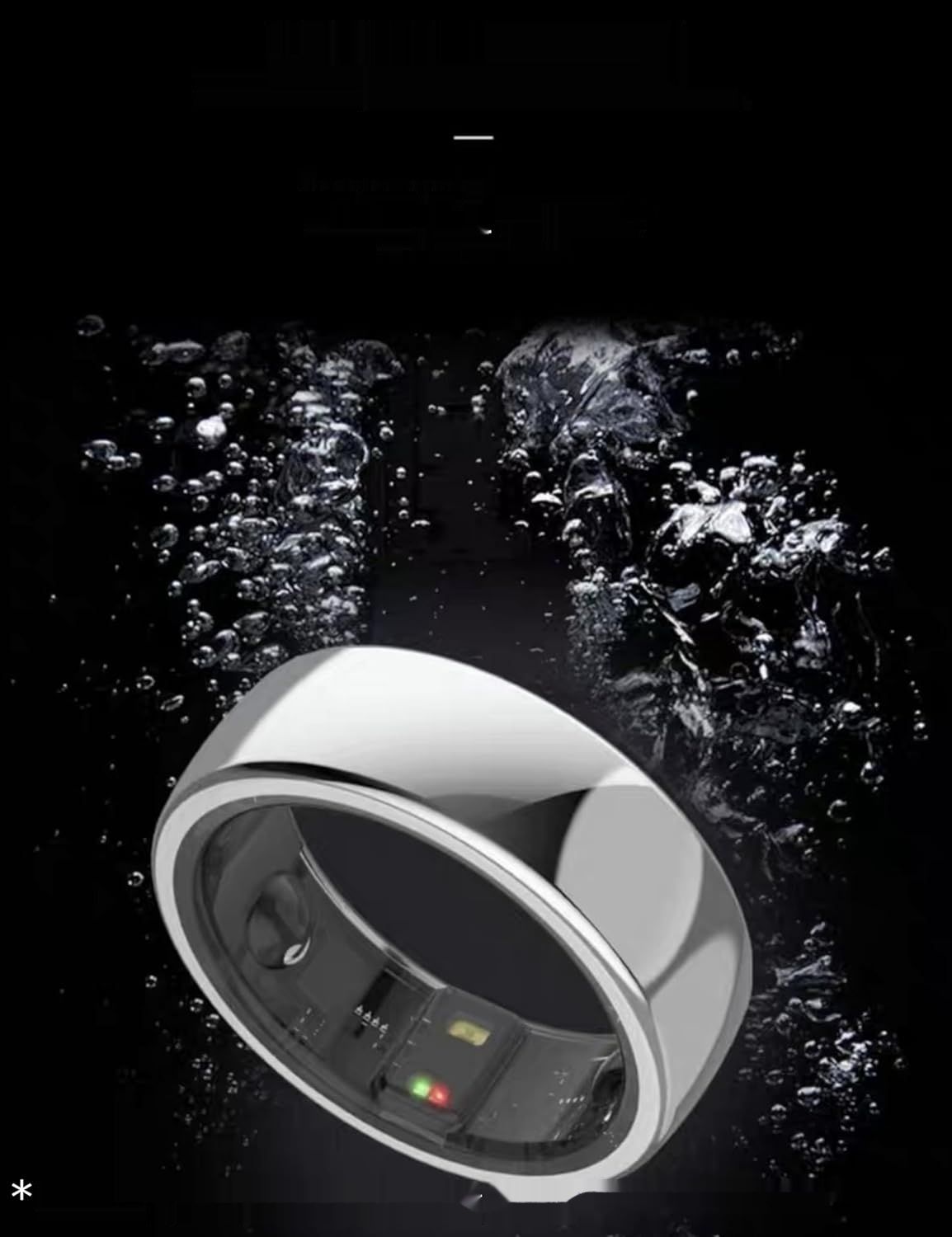 Bewinner Smart Ring Upgrade, Inteligentny Monitor Snu, Czarny, SIZE 20