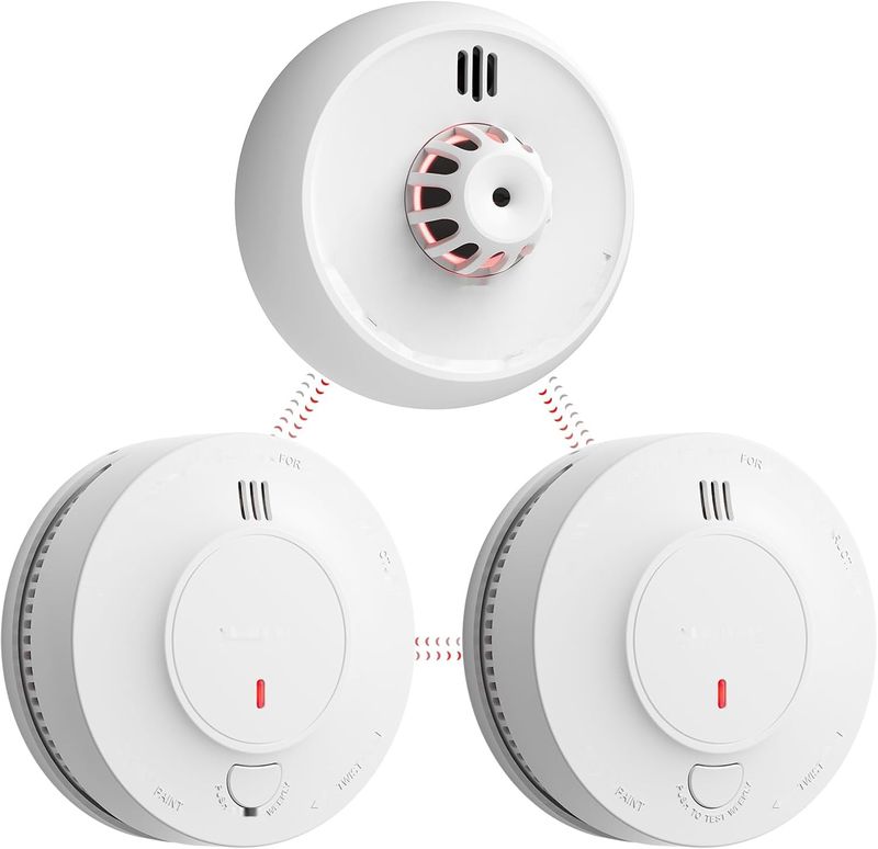 Zestaw czujników X-Sense HS21: 2 dymu, 1 ciepła