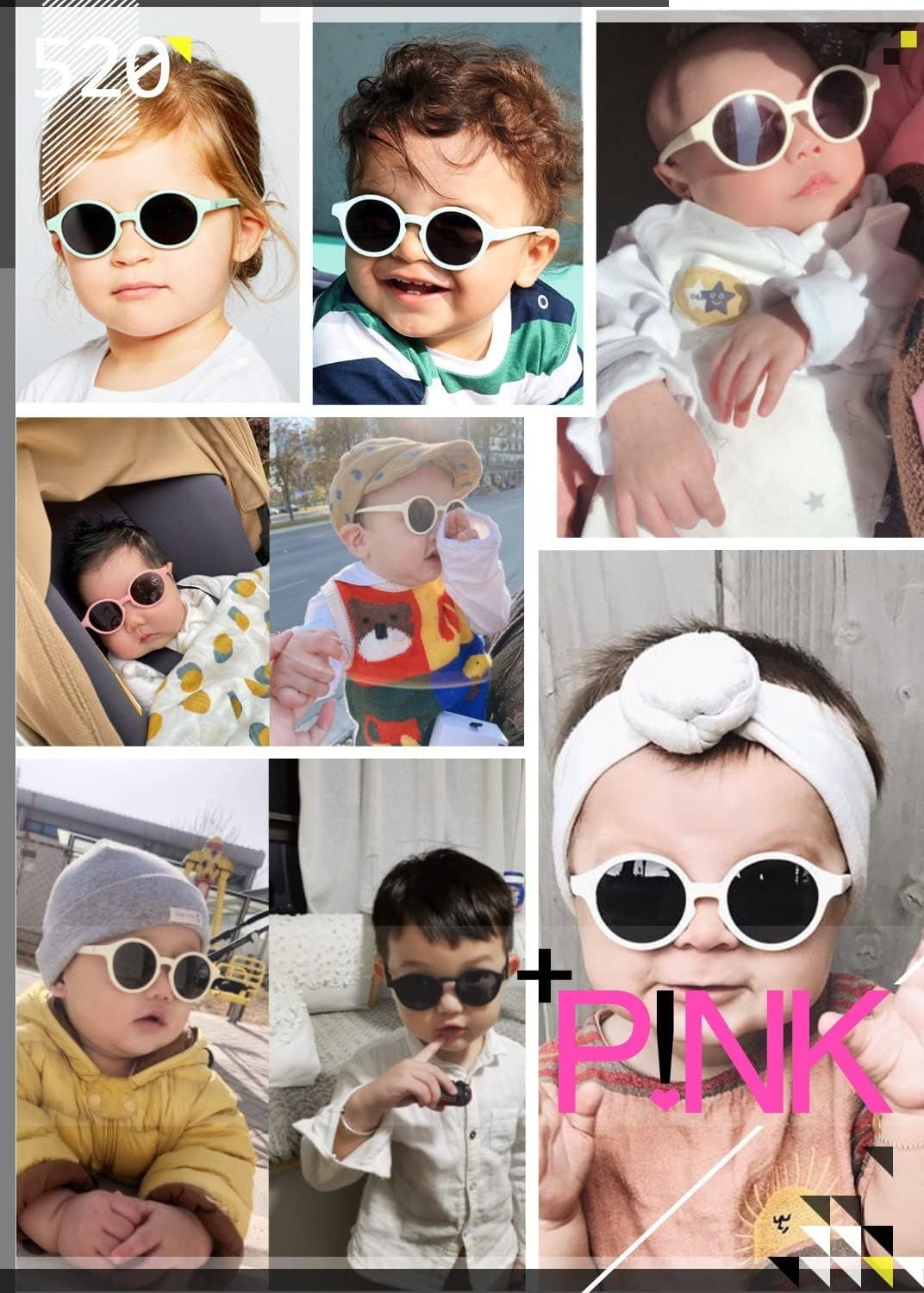 Cysocool Baby Okulary Przeciwsłoneczne 0-36M, UV400, elastyczna oprawa
