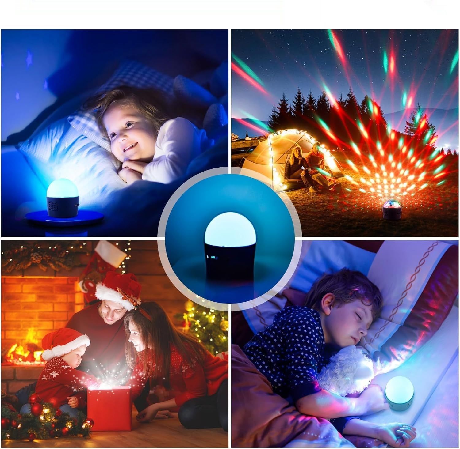 SEBRUANC Disco Light LED Sterowane Muzyką, 380 mAh USB Typu C DJ Kula