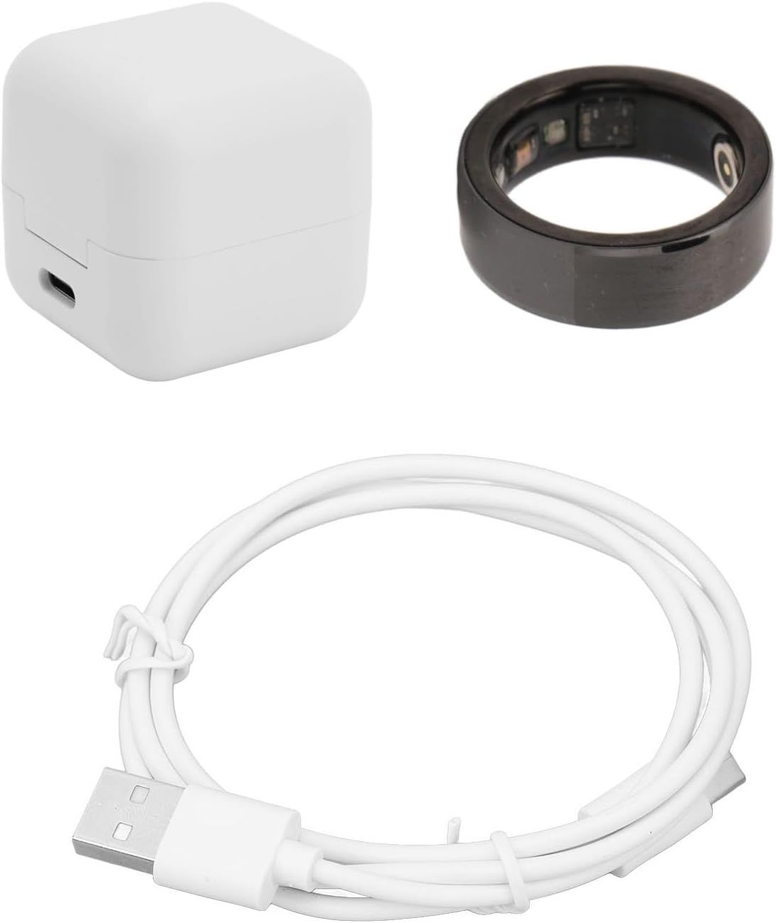 Bewinner Smart Ring Upgrade, Inteligentny Monitor Snu, Czarny, SIZE 20