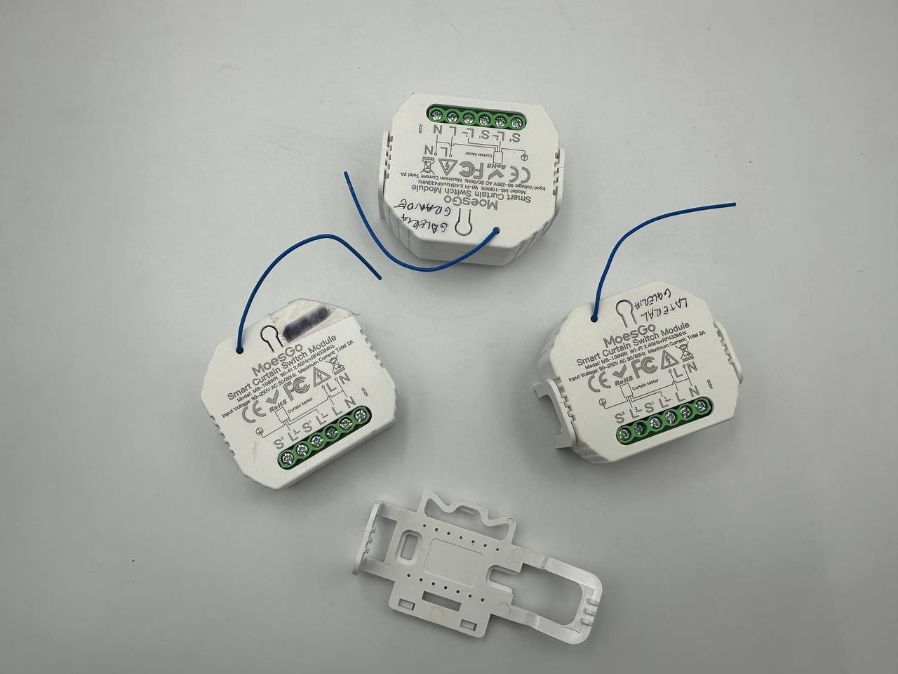 MoesGo Wlan 2,4 GHz Alexa Smart przełącznik rolety, moduł RF433, ilość: 3