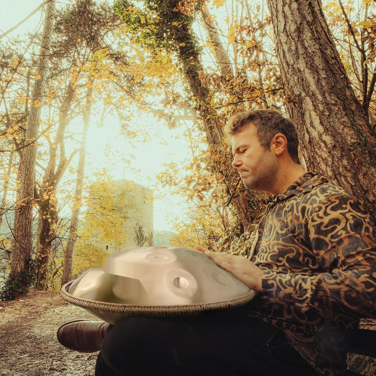 ANTETOK Gold Harmonic 440hz 22-calowy Handpan Steel Drum