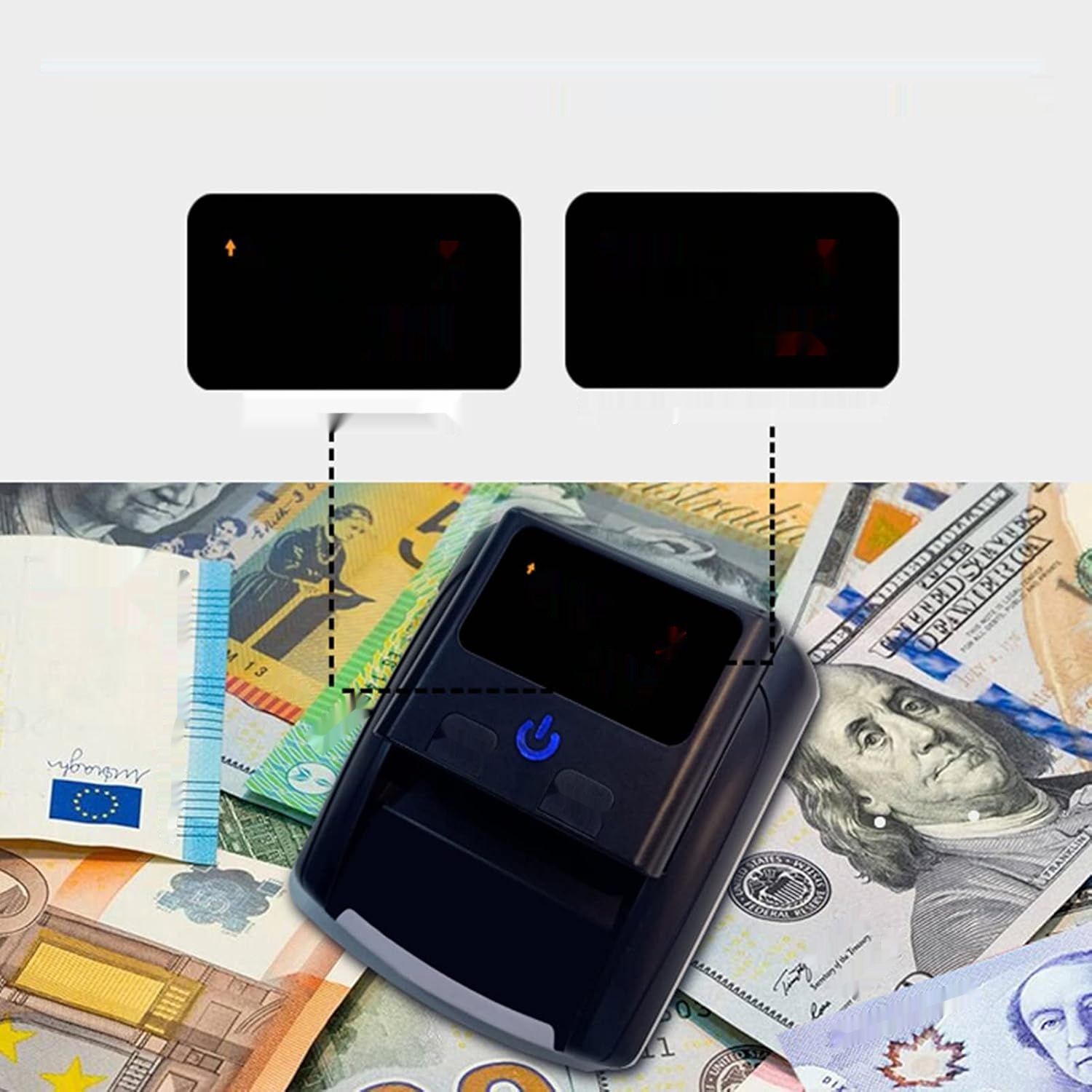 Bisofice Wykrywacz fałszywych pieniędzy, licznik banknotów UV/MG/IR