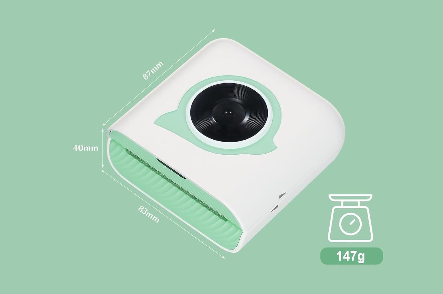 Bisofice L8 Mini Drukarka Fotograficzna: kompaktowa, bez tuszu, Bluetooth.