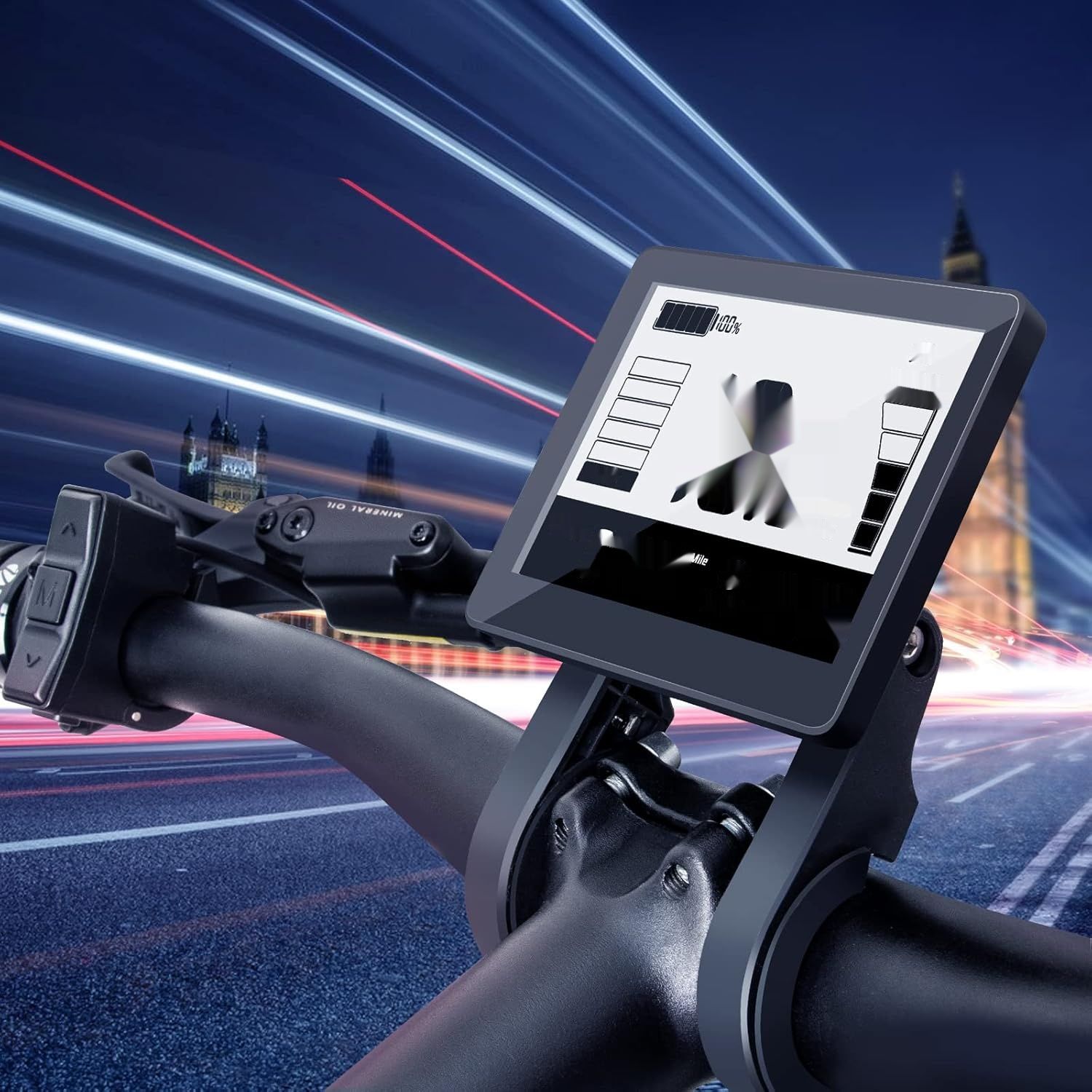 eBike Wyświetlacz Bafang BBS01B BBS02B Komputer 5-poziomowy PAS UART