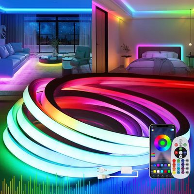KSIBNW Neon LED Stripe RGB, 2m, IP65, zasilacz, kontroler, 230V.
