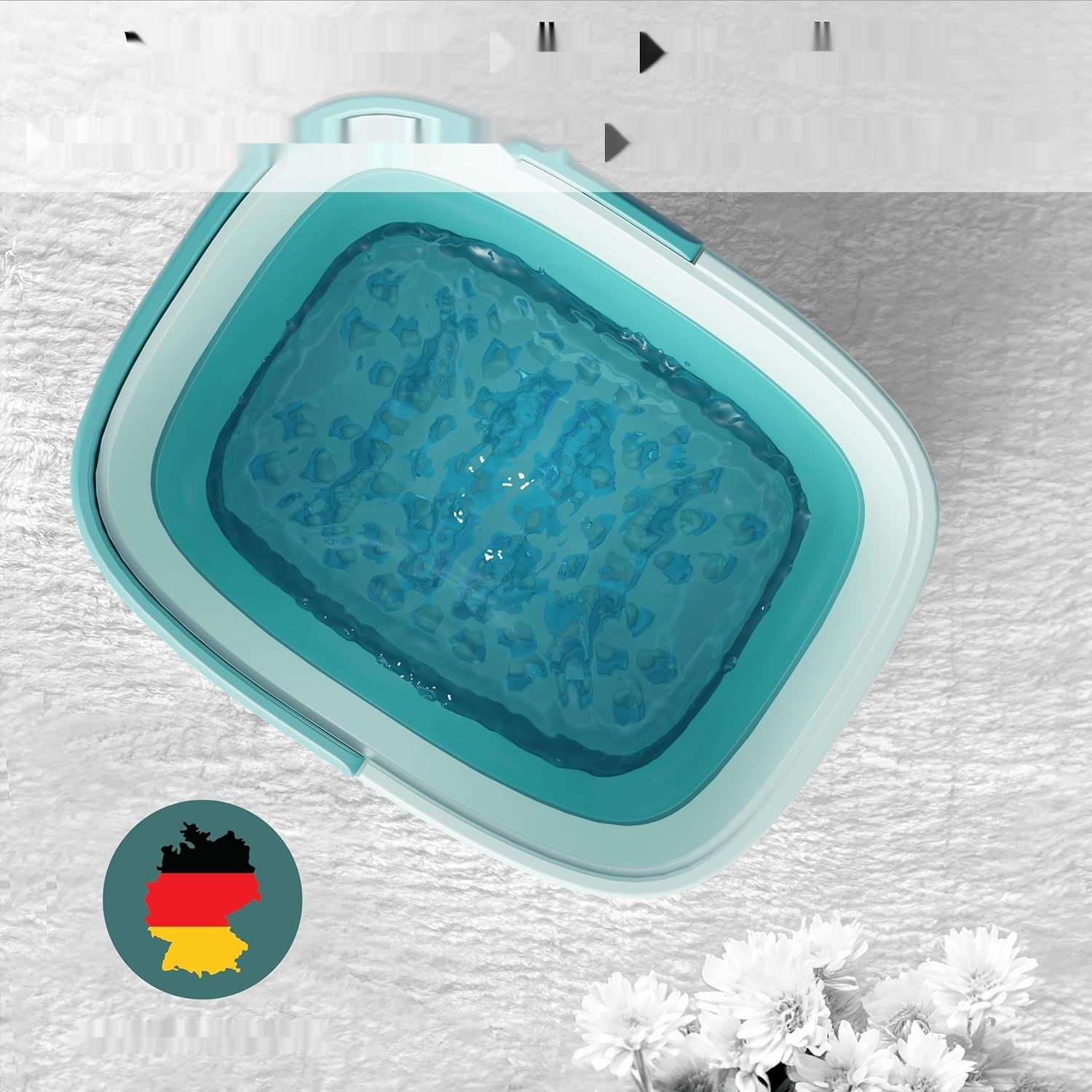 Wysokiej jakości stabilna kąpiel stóp z masażem