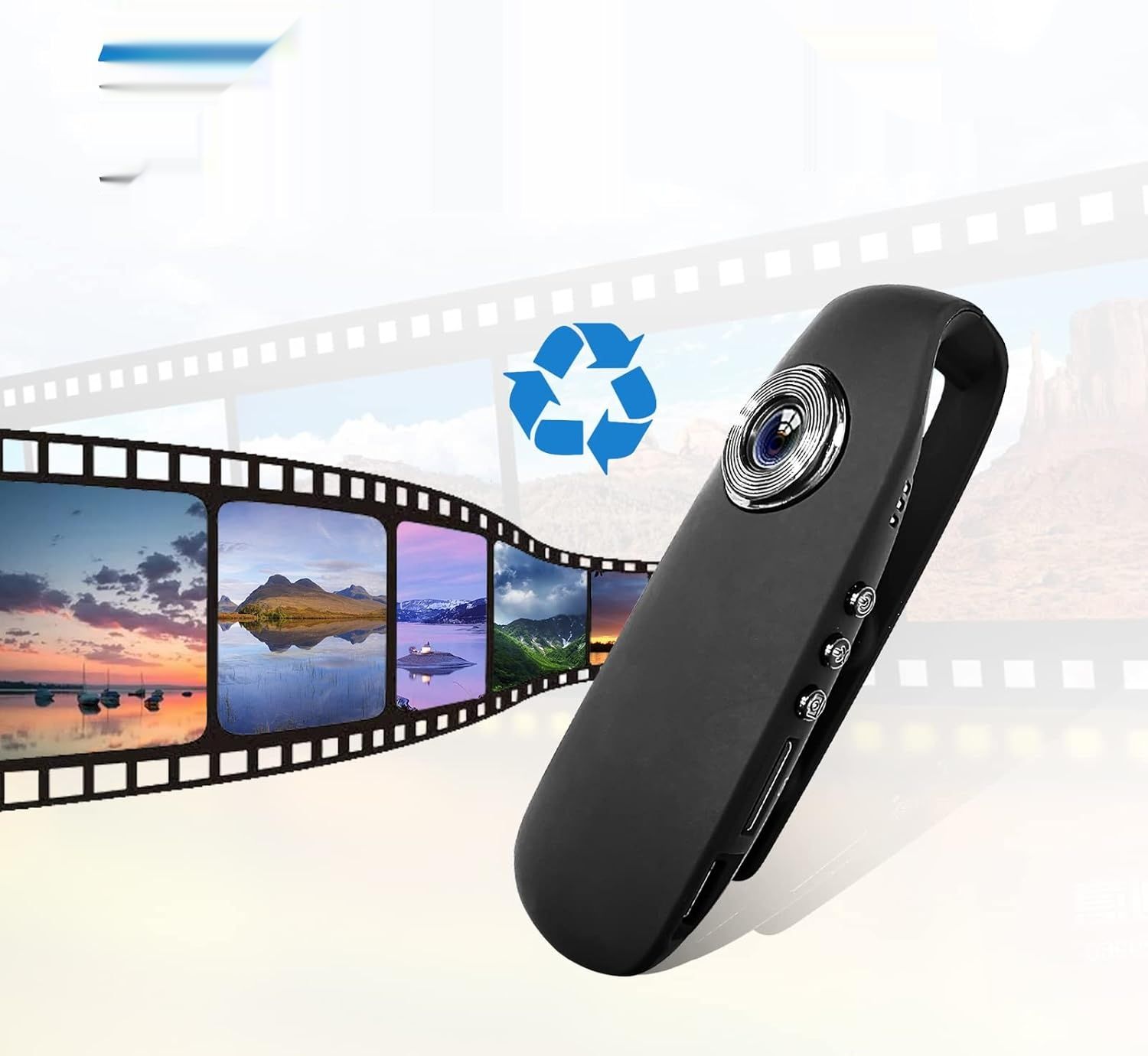 CAMMHD 1080P Full HD Przenośna Kamera Osobista Karta 32GB