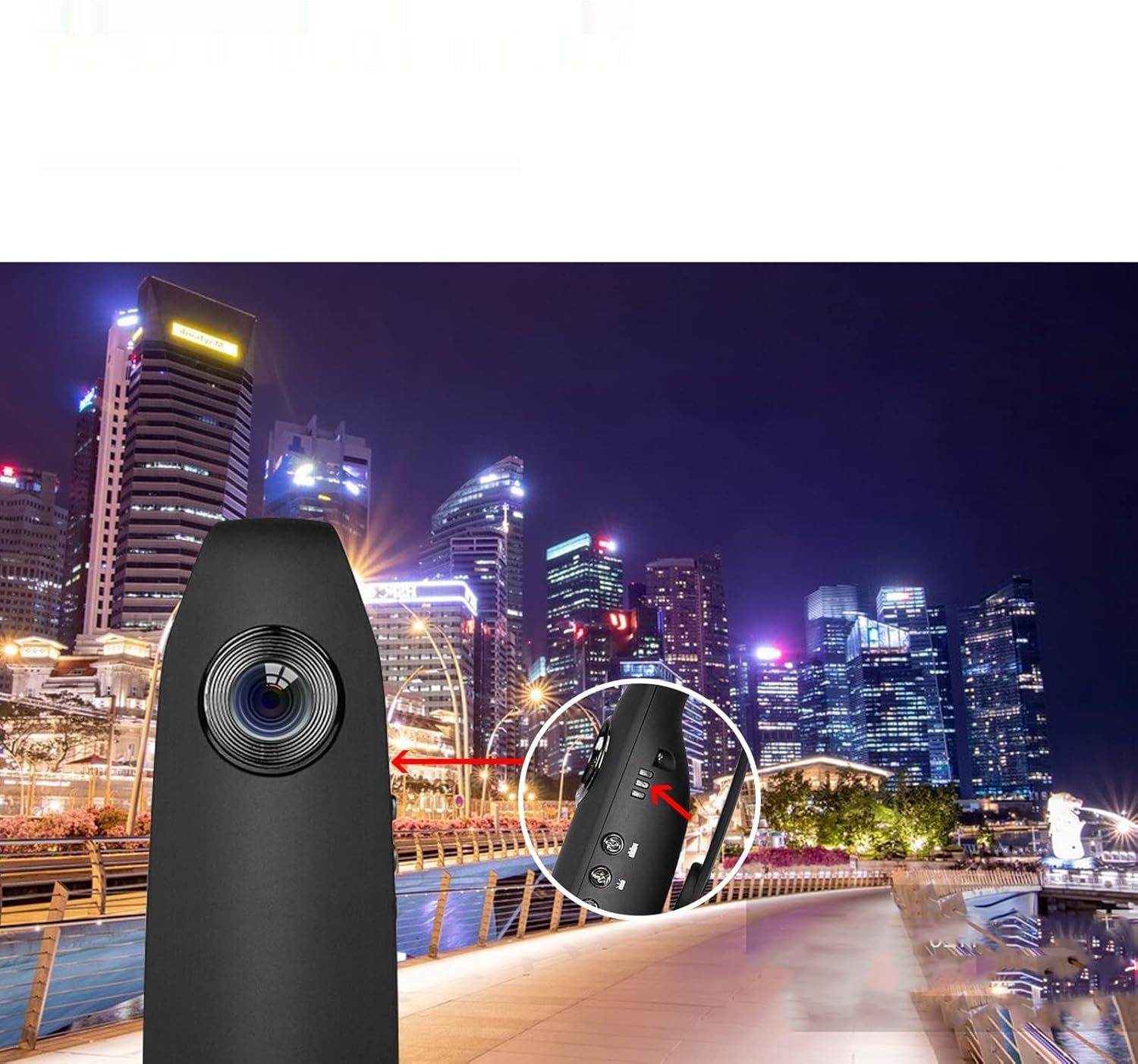 CAMMHD 1080P Full HD Przenośna Kamera Osobista Karta 32GB