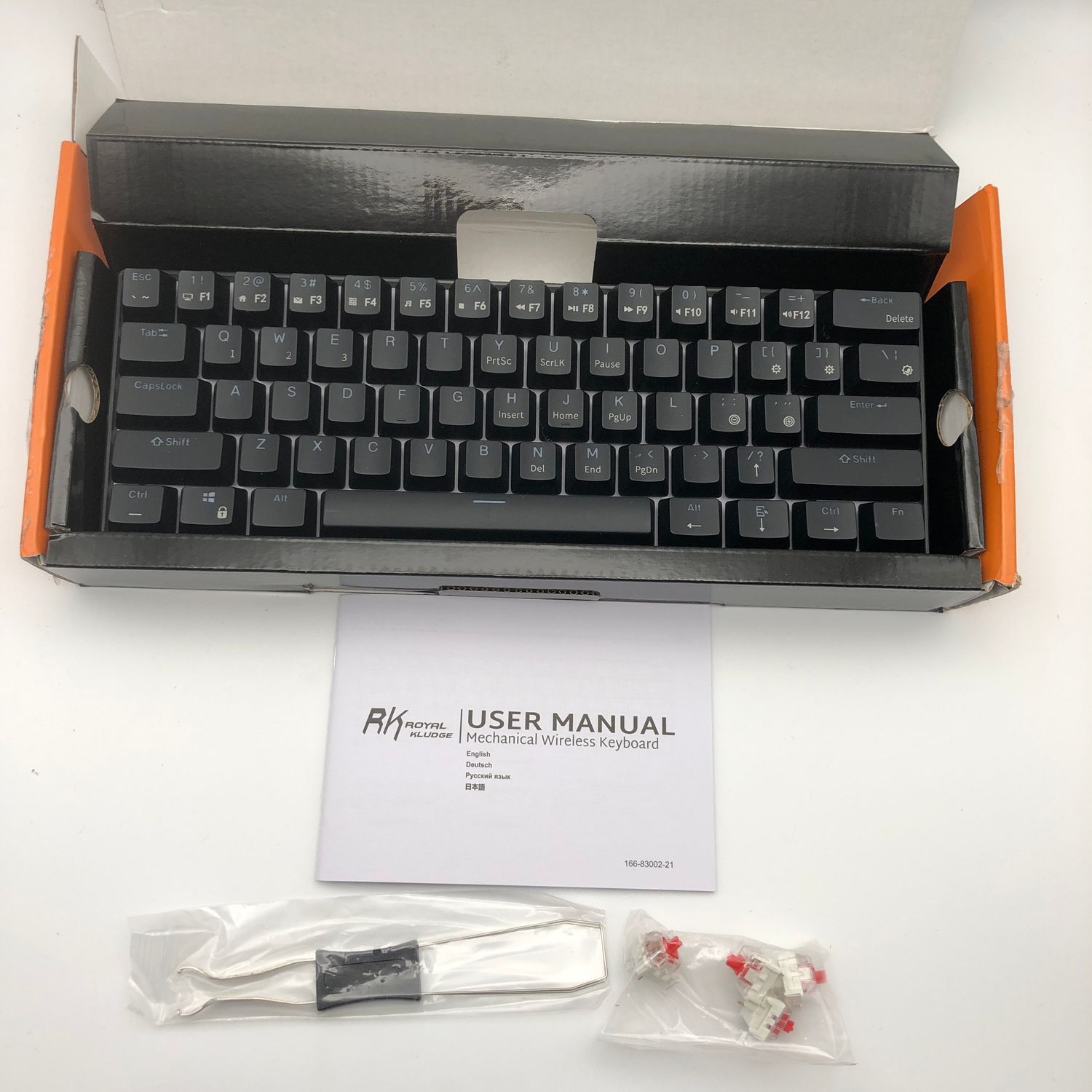 RK Royal Kludge RK61-US 2.4 GHz Klawiatura Mechaniczna, 61 Klawiszy