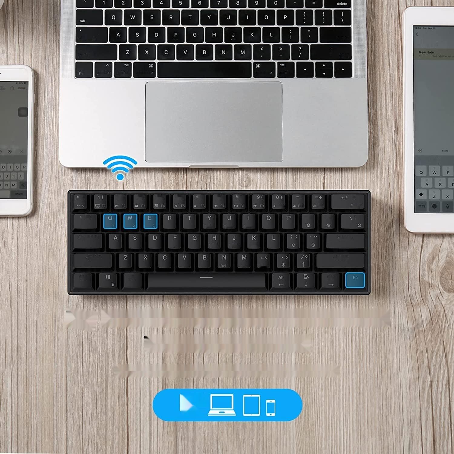 RK Royal Kludge RK61-US 2.4 GHz Klawiatura Mechaniczna, 61 Klawiszy