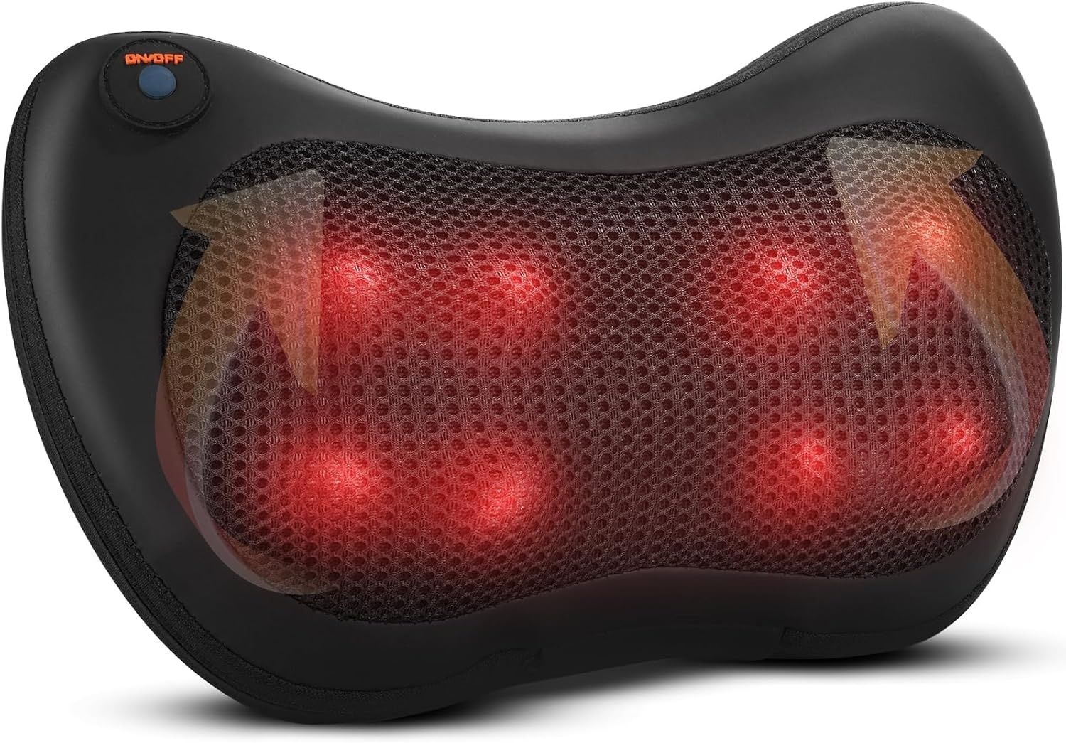 Elektryczna Poduszka Masująca Shiatsu z Podgrzewaniem, 3D Ugniatanie.