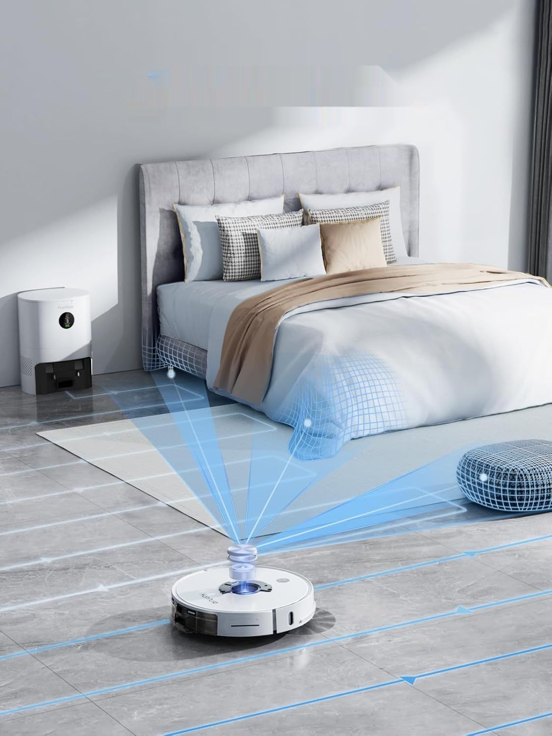 HONITURE Robot sprzątający Q6 Pro 3500 Pa z nawigacją laserową.