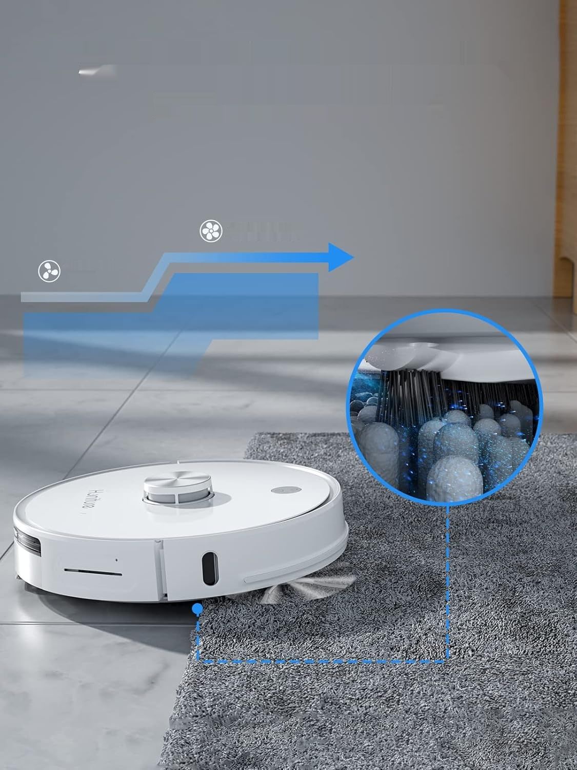 HONITURE Robot sprzątający Q6 Pro 3500 Pa z nawigacją laserową.