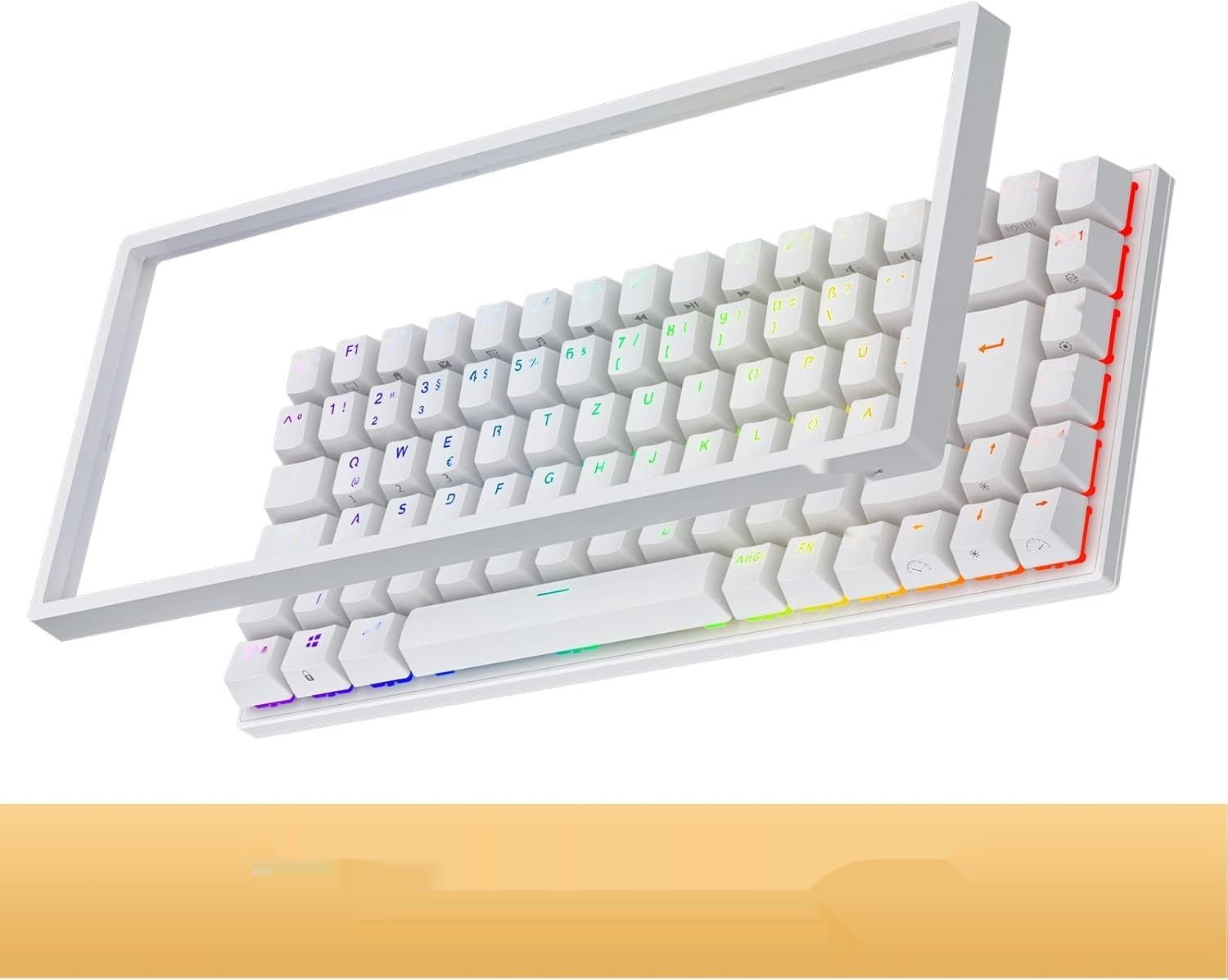 RK ROYAL KLUDGE RK84-DE 75% Klawiatura Gamingowa, Mechaniczna Bluetooth