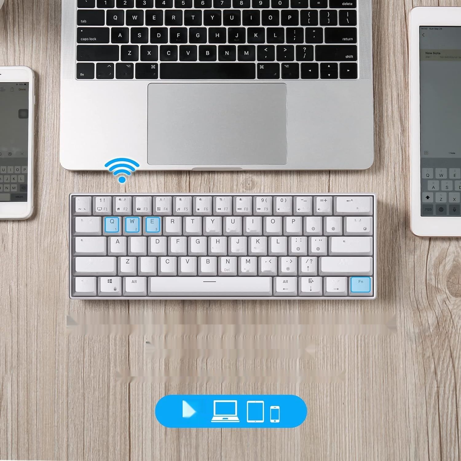 RK Royal Kludge RK61-US 2.4 GHz Bezprzewodowa/Bluetooth/Przewodowa