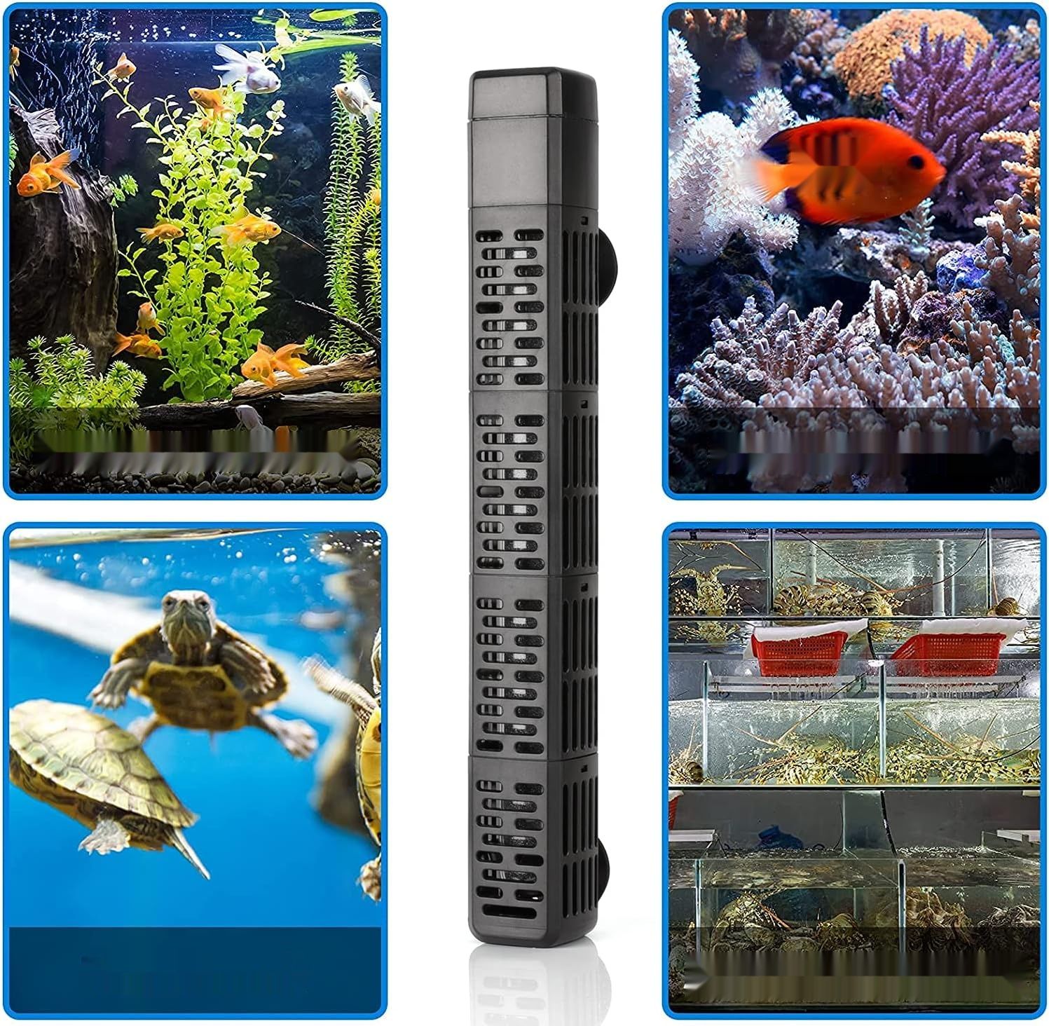 HiTauing Aquarium Heater 50W, 100W, 300W, 500W, ochrona przed przegrzaniem.