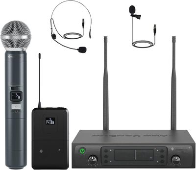 Phenyx Pro PTU-71-1H1B: system bezprzewodowych mikrofonów, 2x100 kanałów UHF.