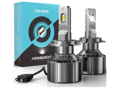 KOYOSO H7 LED żarówki 19000LM 110W do 12V samochodów, 6500K białe