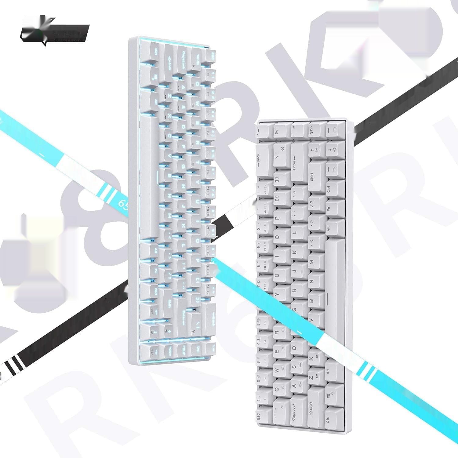 RK ROYAL KLUDGE RK68: 65% bezprzewodowa klawiatura mechaniczna z Bluetooth.