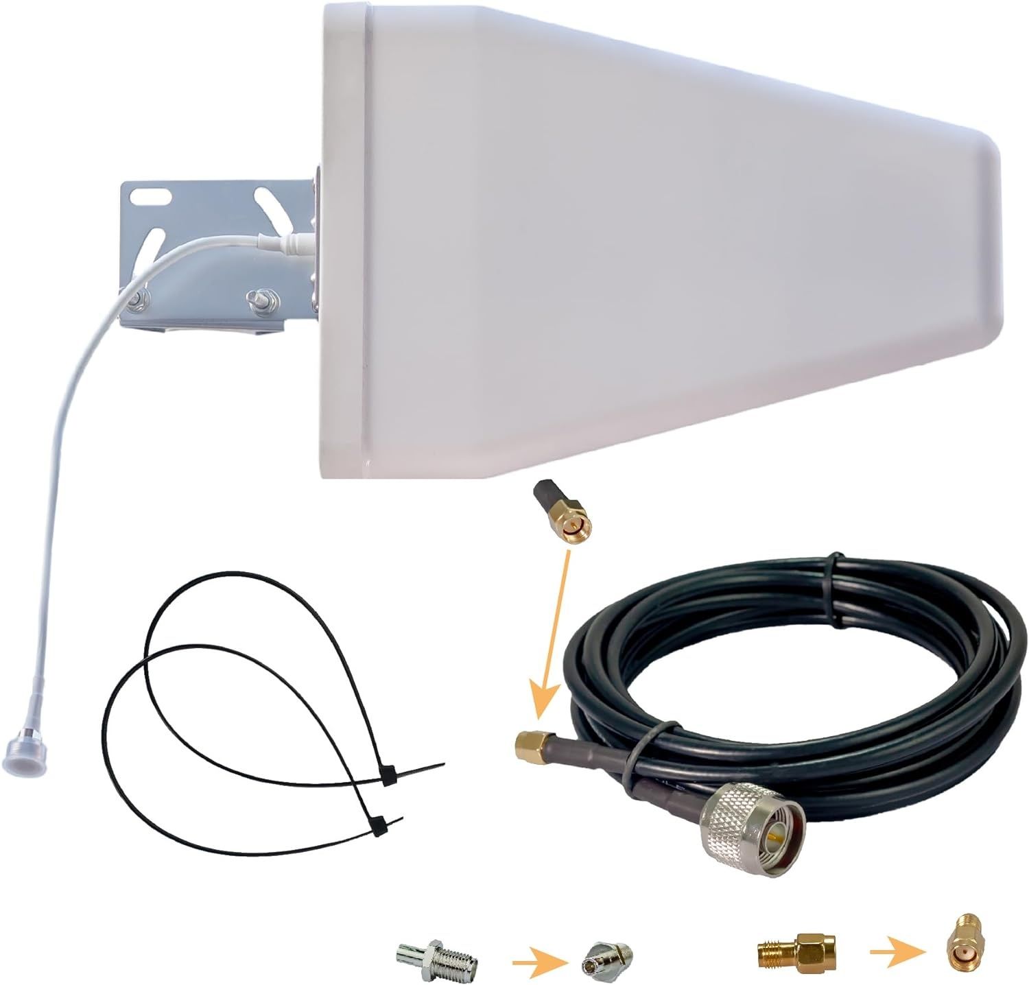 Antena 9dBi 5G 698-3700 MHz, 3M kabel ts9, SMA, rp-SMA
