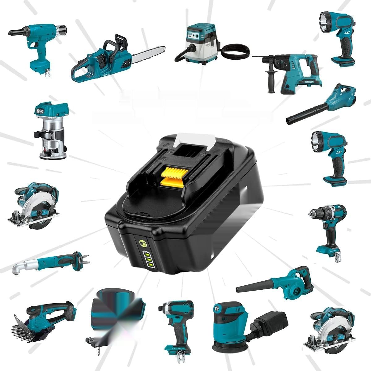 Zamiennik baterii Energup 5.5Ah 18V BL1860B dla Makita [Zestaw 2 sztuki]