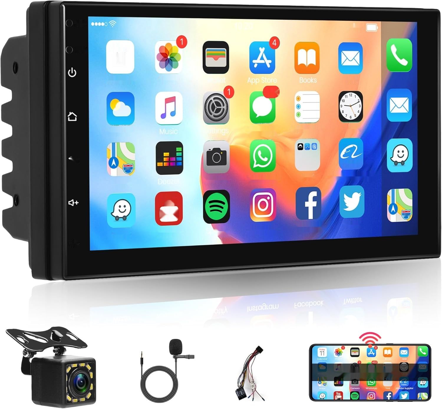 Radio Android 13 2 DIN GPS WiFi Mirror Link 7&quot; Bluetooth FM DAB/OBD/DVR/USB.