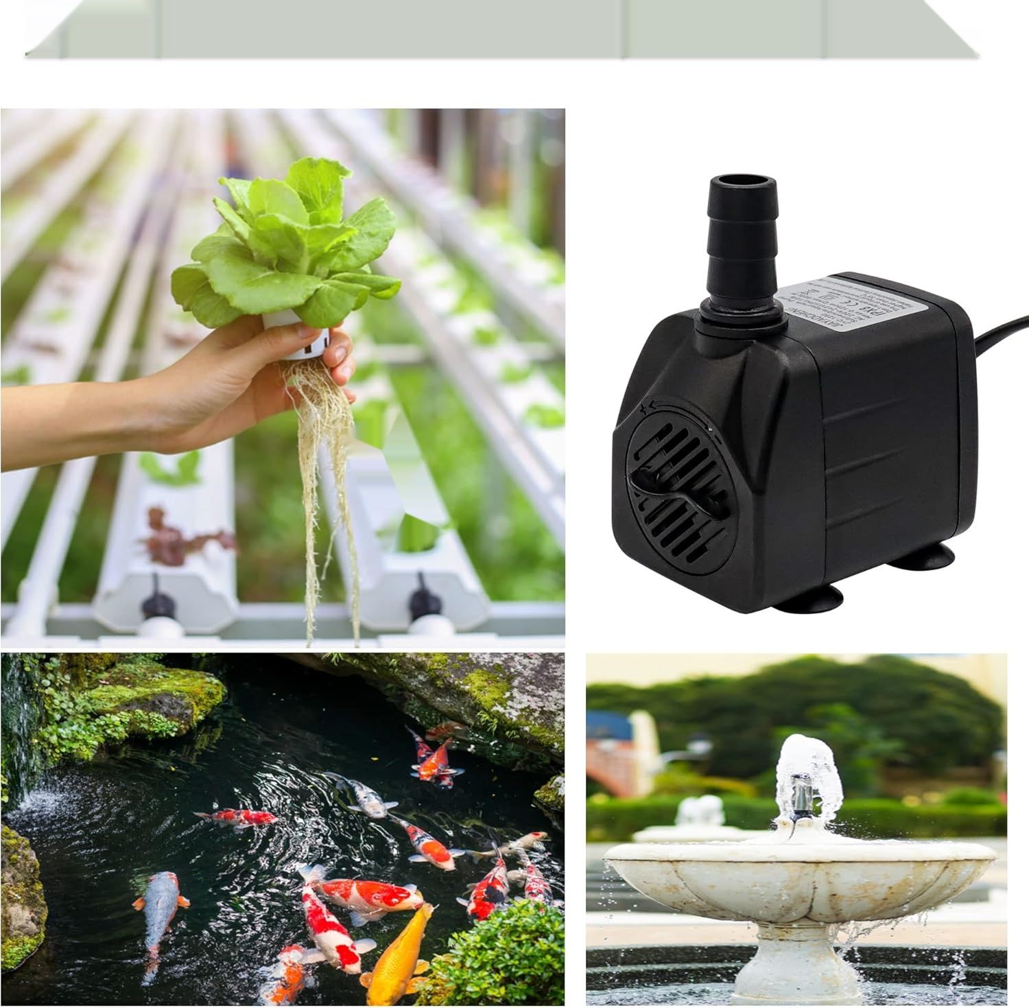 DIFCUL Mini Pompa Wodna do Akwarium 450L/H 10W Ultra Cicha