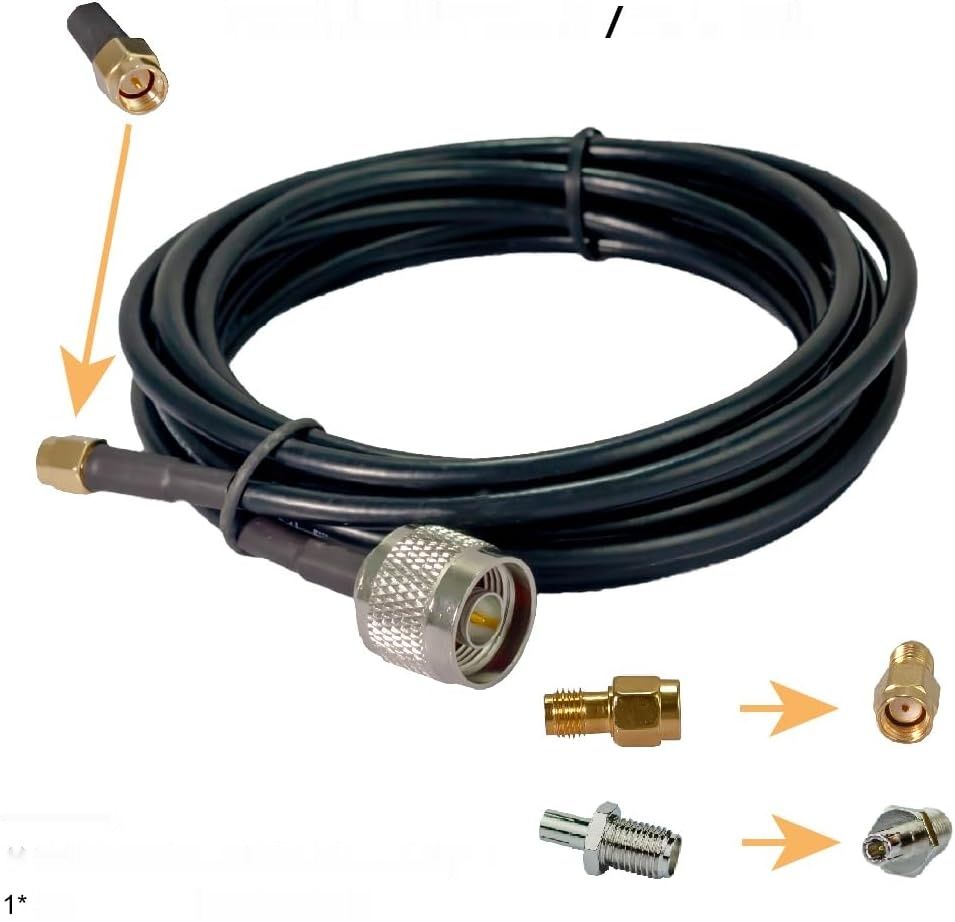 Antena 9dBi 5G 698-3700 MHz, 3M kabel ts9, SMA, rp-SMA