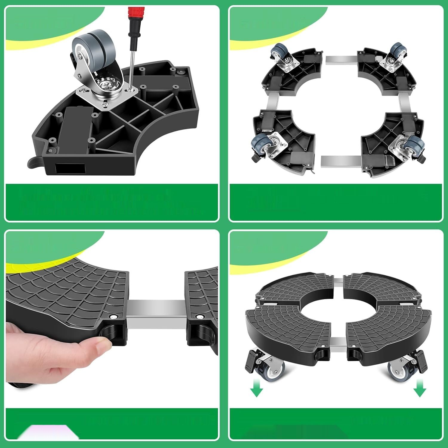 Linkax Rolka do Roślin 35-48 cm, Deska na Kółkach do 150 kg