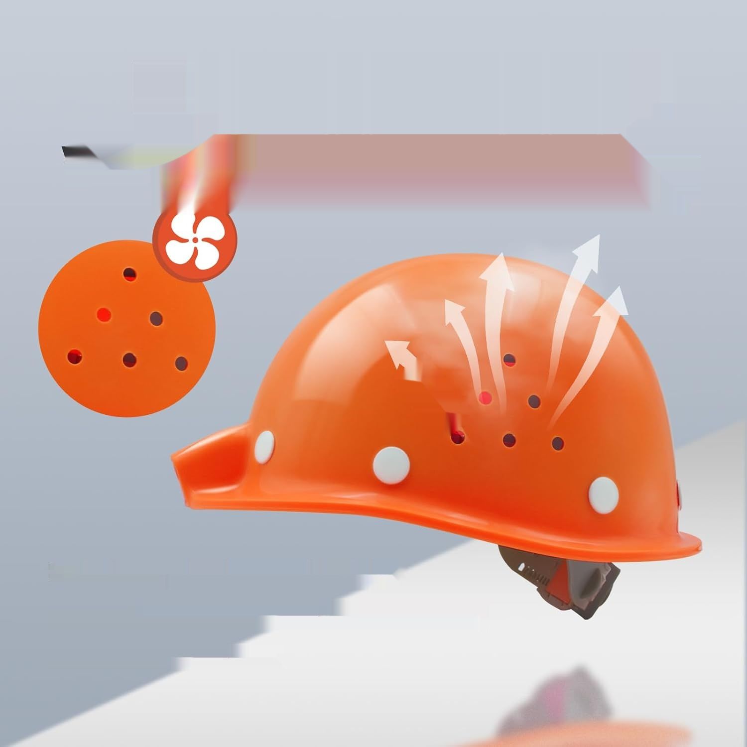 Kask budowlany Mustbau EN397 dla obwodu głowy 53-65 cm, regulowany.