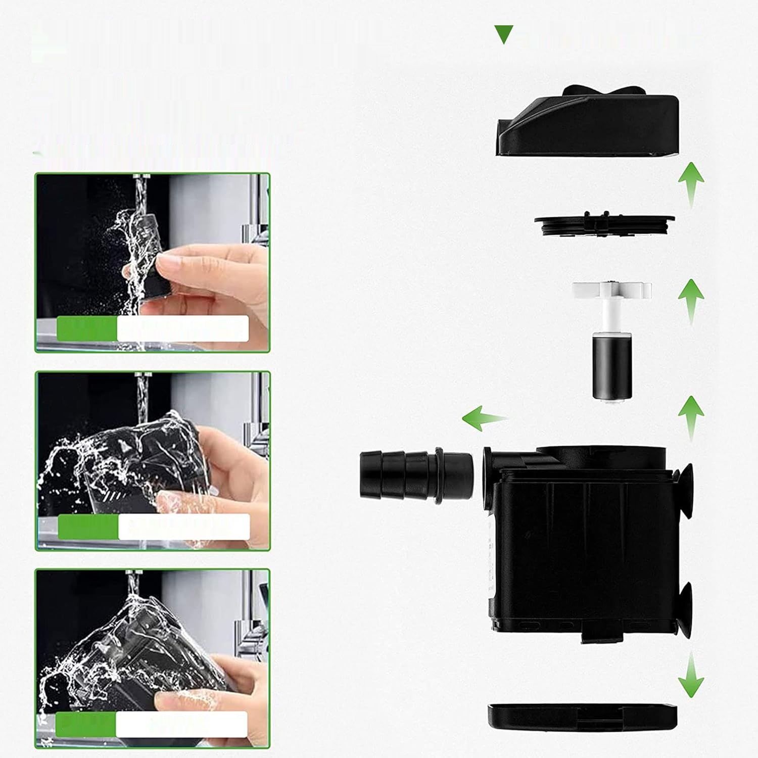 DIFCUL Mini Pompa Wodna do Akwarium 450L/H 10W Ultra Cicha